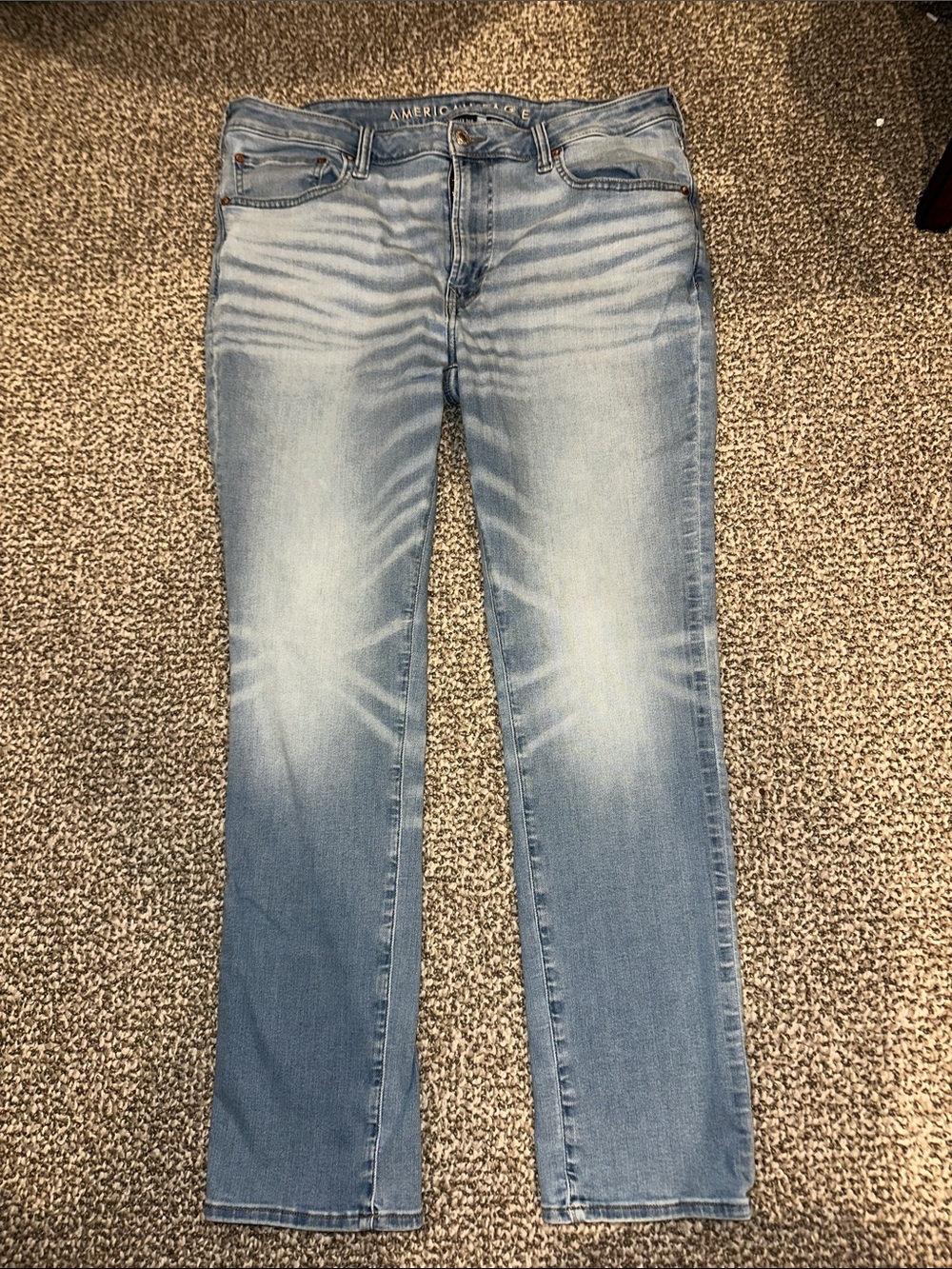 American Eagle Outfitters Light Blue Straight Leg Jeans